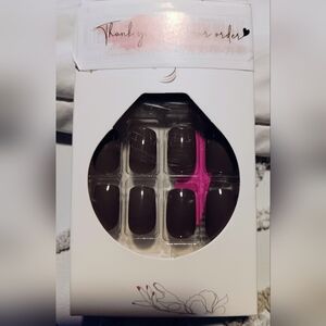🍉 Sz. MED, FUDGE BROWN - ACRYLIC NAILS!